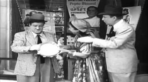 Gypsy tell's Lou Costello's future - which gets him in trouble with Bud Abbott